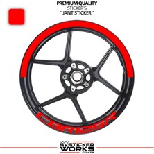 Sv Sticker Works Honda Cbr 125 R Jant Şeridi – Yarım Jant Kaplama & Cbr 125 R Yazı Sticker Seti