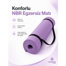 CKSpor 15 mm Nbr Pilates Matı Taşıma Askılı Kalın Yoga ve Kaymaz Egzersiz Minderi