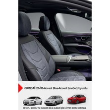 Arenza Serisi Lüks Oto Koltuk Kılıfı -(Hyundai I20-I30-Accent-Blue-Era-Getz Uyumlu)