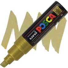 Uni Posca 8.0 Su Bazlı Poster Markörü Gold Pc-8k