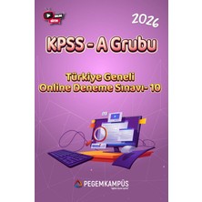 Pegem Kampüs 2026 KPSS A Grubu Türkiye Geneli Online Deneme Sınavı-10