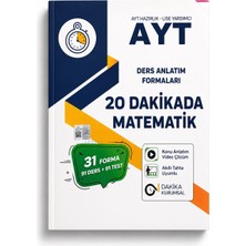 Dakika Kurumsal Ayt 20 Dakikada Matematik Ders Anlatım Formaları | 31 Forma - 91 Ders - 91 Test | Video Çözümlü | Akıllı Tahta Uyumlu | Üniversite Sınavı Hazırlık Kitabı