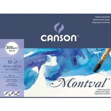 Canson Pad Canmontv 12 Yaprak ( 24 * 32  Cm)  300 Gram