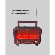 Urfakent Taşınabilir Şömine Görünümlü Bluetooth Hoparlör – Solar Şarjlı, Alev Işıklı, 7W Ses
