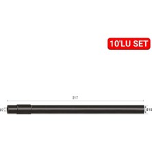 Melasty Kısa Hava Hortumu (Kauçuk - 10 lu Paket)