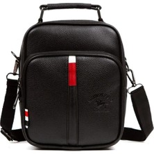 Sannora Bags Erkek Siyah El ve Omuz Çantası Çapraz Askılı