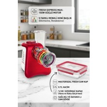 Tefal 5 Koni Başlıklı Fresh Express Max 150W Doğrayıcı ve Sızdırmaz Cam Saklama Kabı Seti