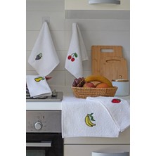 Güvenal Frutti Mutfak Havlusu Seti 5'li 30X50CM | Mutfak Havlusu | Kurulama Bezi | El Havlusu | Çeyizlik |