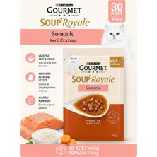 Gourmet Gold Soup Royale Somon Etli Kedi Çorbası 30X45G
