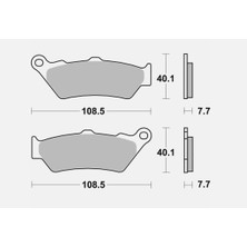 Brembo 07BB03SP 2014-2018 Bmw R 1200 Rs Arka Fren Balatası Sinterli Balata