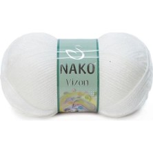 Nako Vizon Beyaz 1 Adet Colar : 208