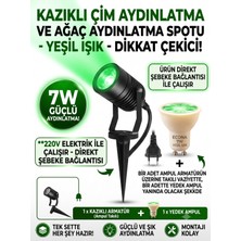 Econa 220V Yeşil Kazıklı Çim ve Ağaç Aydınlatma Spotu,çim Spotu,bahçe Lambası,dış Mekan Aydınlatma,modern Spot Lamba Bahçe Dekor LAMBASI-CT-7302