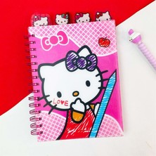 Mutlu Hello Kity Çızgılı Defter