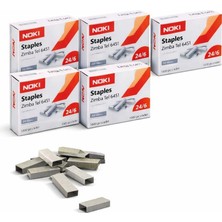 Zımba Teli 24/6 Büyük – 5'li Paket (Toplam 5000 Tel) Dayanıklı Metal Tel