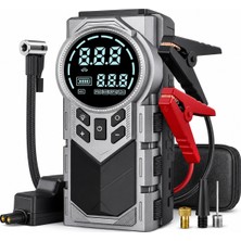 Beemen 12000 Mah 1000A Hava Kompresörlü Akü Takviye Cihazı 150 Psı Dijital Lastik Şişirme Pompası PG9081