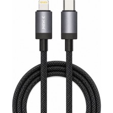 Bubitechh Usb-C To Lightning Şarj Kablosu 1 Metre Naylon Örgülü