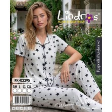Lindros Raporlukaşkorseyarımkollu Pijamatakımı