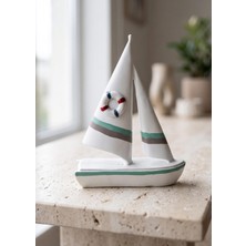 The Mia Marin Çift Yelkenli Kırmızı Mavi Can Simitli 24 cm
