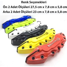Drs Tuning Peugeot 604 Uyumlu Brembo Beyaz Kaliper Kapağı 4 Parça Ön Arka Set