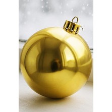 Beysüs Yılbaşı Ağacı Süsü Parlak Gold Cici Top 25 cm