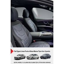 Arenza Serisi Lüks Oto Koltuk Kılıfı - (Fiat Egea-Linea-Punto-Albea-Tipo-Uno Uyumlu)