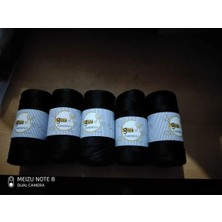 Giza Makrume Ipi Çanta Ipi 5 Adet Siyah ( Gramı 200 gr )