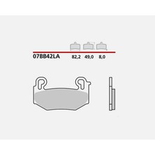 Brembo 07BB42LA 2023-2025 Bmw R 1300 Gs Uyumlu Ön Fren Balatası Sinterli Balata