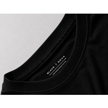 Black Nova Oversize Baskılı Unisex %100 Pamuk T-Shirt Sedona Siyah