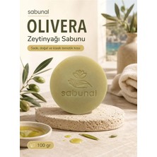 Sabunal OLIVERA Zeytinyağı Sabunu - Günlük Kullanım İçin Zeytinyağlı Doğal Bakım Sabunu 100 gr
