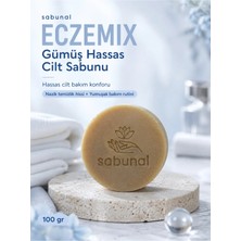 Sabunal ECZEMIX Gümüş Hassas Cilt Sabunu - Hassas Ciltler İçin Gümüş Suyu İçerikli Nazik Bakım 100 gr