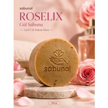 Sabunal ROSELIX Gül Sabunu - Canlılık, Yumuşaklık ve Işıltılı Cilt Görünümü İçin Doğal Günlük Bakım 100 gr