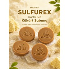 Sabunal SULFUREX Kükürt Sabunu 4 ADET - Yağlı Cilt, Gözenek ve Siyah Nokta Görünümü İçin Doğal Bakım Sabunu