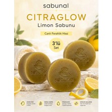 Sabunal CITRAGLOW Limon Sabunu 3 Adet - Canlı ve Aydınlık Görünüm İçin Limonlu Doğal Sabun