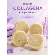 Sabunal COLLAGENA Kolajen Sabunu 4 ADET - Sıkı, Esnek ve Canlı Cilt Görünümü İçin Doğal Günlük Bakım Sabunu
