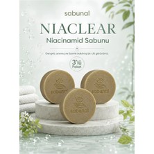 Sabunal NIACLEAR Niacinamide Sabunu 3 ADET - Gözenek, Denge, Pürüzsüz ve Aydınlık Cilt İçin Doğal Bakım