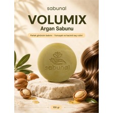Sabunal VOLUMIX Argan Sabunu - Kuru Saç, Sakal ve Cilt İçin Besleyici Nem ve Parlak Bakım Sabunu 100 gr