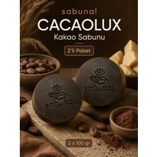 Sabunal CACAOLUX Kakao Sabunu 2 Adet - Yumuşaklık ve Vücut Bakımı İçin Kakaolu Doğal Sabun