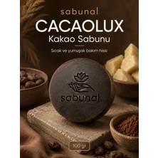Sabunal CACAOLUX Kakao Sabunu - Nem, Yumuşaklık ve Parlak Cilt Görünümü İçin Özel Doğal Bakım Sabunu 100 gr