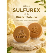 Sabunal SULFUREX Kükürt Sabunu 2 ADET - Yağlı Cilt, Gözenek ve Siyah Nokta Görünümü İçin Doğal Bakım Sabunu