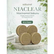 Sabunal NIACLEAR Niacinamide Sabunu 4 ADET - Gözenek, Denge, Pürüzsüz ve Aydınlık Cilt İçin Doğal Bakım
