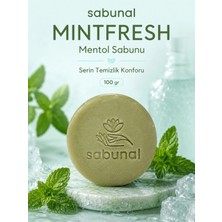 Sabunal MINTFRESH Mentol Sabunu - Ferahlatıcı Saç ve Cilt Temizliği İçin Mentollü Bakım Sabunu 100 gr