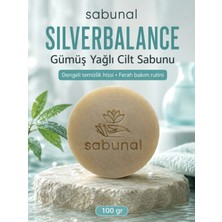 Sabunal SILVERBALANCE Gümüş Yağlı Cilt Sabunu - Yağlı Ciltler İçin Gümüş İçerikli Dengeleyici Sabun 100 gr