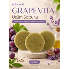 Sabunal GRAPEVITA Üzüm Sabunu 3 ADET - Antioksidan Bakım, Canlı ve Parlak Cilt Görünümü İçin Doğal Sabun