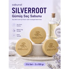 Sabunal SILVERROOT Gümüş Saç Sabunu 3 ADET - Saç Derisi, Ferah Temizlik ve Canlı Görünüm İçin Bakım Sabunu