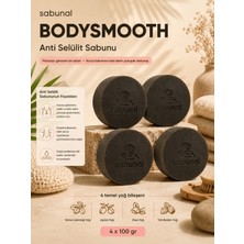 Sabunal BODYSMOOTH Anti Selülit Sabunu 4 ADET - Kahve Peeling ile Sıkı ve Pürüzsüz Doğal Vücut Bakım Sabunu