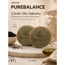 Sabunal PUREBALANCE Çörek Otu Sabunu 2 ADET - Dengeleyici Yüz ve Ciltler İçin Bitkisel Doğal Bakım Sabunu