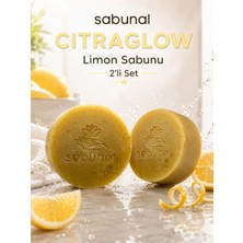 Sabunal CITRAGLOW Limon Sabunu 2 Adet - Canlı ve Aydınlık Görünüm İçin Limonlu Doğal Sabun
