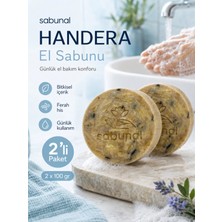 Sabunal HANDERA El Sabunu 2 ADET - Günlük El Temizliği ve Aile Hijyeni İçin Doğal Katı El Temizlik Sabunu