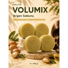 Sabunal VOLUMIX Argan Sabunu 4 Adet - Parlak ve Hacimli Saç Görünümü İçin Doğal Bakım Sabunu