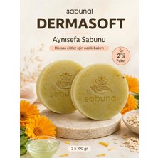 Sabunal DERMASOFT Aynısefa Sabunu 2 ADET - Hassas ve Kuru Ciltler İçin Nazik ve Konforlu Günlük Bakım Sabunu